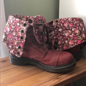 1914 Triumph Floral Doc Martens